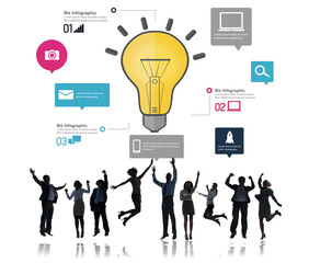 Ideas Inspiration Creativity Biz Infographic Innovation Concept