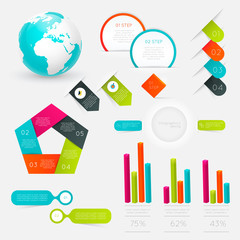 Set of Timeline Infographic Design Templates.