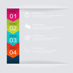 Vector colorful info graphics for your business presentations.