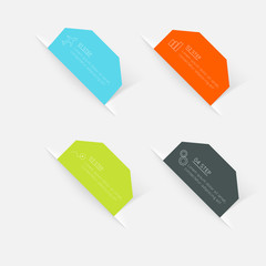 Vector colorful info graphics for your business presentations.