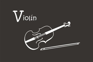 Obraz premium Violín BN FO ESP