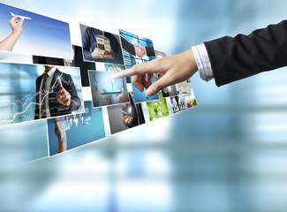 businessmen and Reaching images streaming