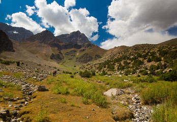 Fototapeta premium tracking in mountains