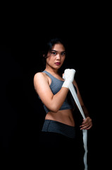 Asian Female Boxer - 78481619
