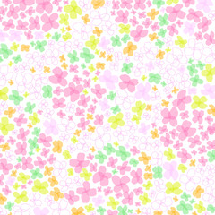 可愛い小花のパターン