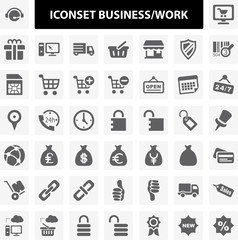 Fototapeta premium Iconset Business Work