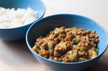 Lentils Curry Bowl