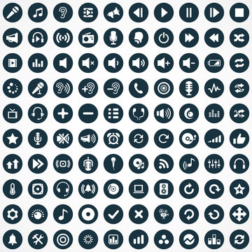 100 Audio Icons