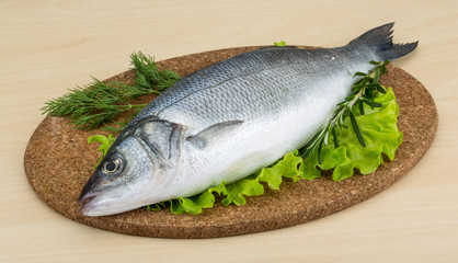 Raw seabass