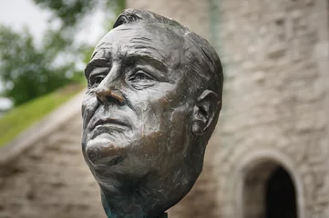 Photo sur Plexiglas Monument historique Roosevelt bronze sculpture