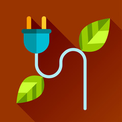 go eco green flat icon
