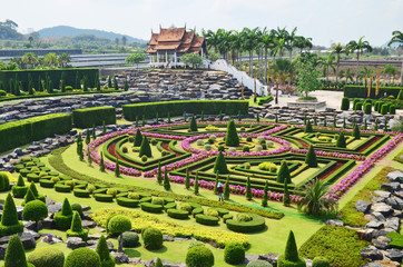 Nong Nooch Garden in Pattaya, Thailand - obrazy, fototapety, plakaty