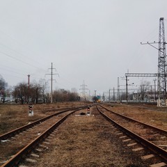 Railway junction in Kiev