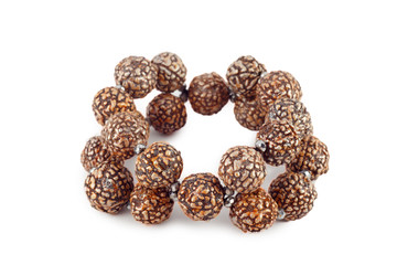 brown wooden beads bracelet