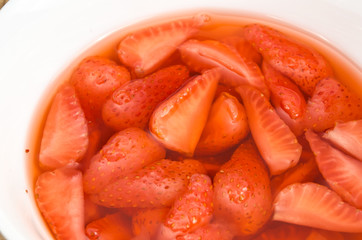 Strawberries in syrup