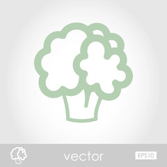Vector Cauliflower icon