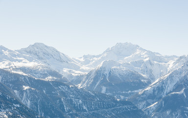 Fototapeta na wymiar Riederalp, Dorf, Alpen, Wallis, Passtrasse, Simplon, Schweiz