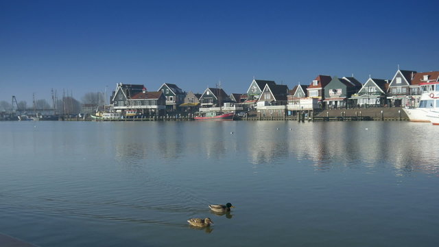 Quay at Volendam, The Netherlands