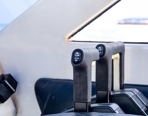 speedboat's engine power control paddle © nui7711