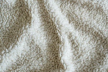 White Plush Blanket Texture