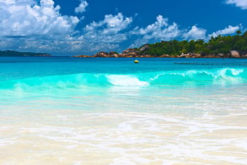 Beautiful beach at Seychelles