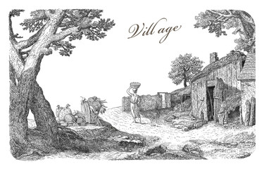 Village illustration