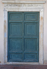 Ravenna, Old Saint Spirit Basilica door.