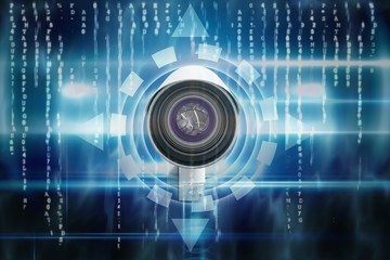 Composite image of cctv camera