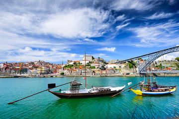Lisbon Portugal Douro River View - obrazy, fototapety, plakaty