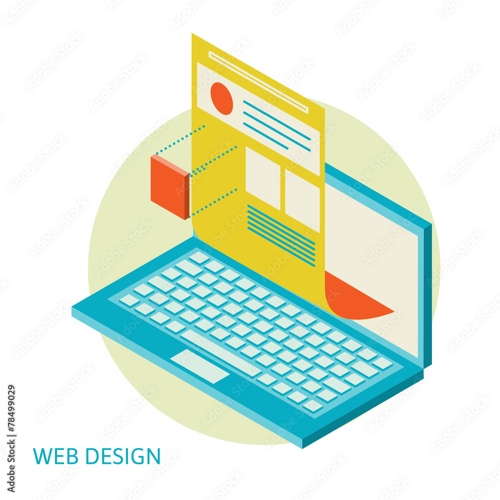 Wall mural mobile and desktop website design development process