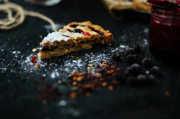 Pie blackberry