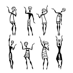 African silhouette set.