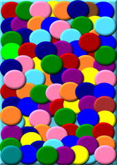 colorful circle shape background illustration