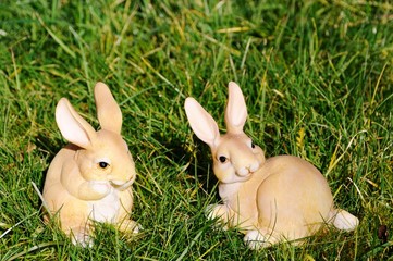 Obraz premium Ostern - Frohe Ostern - Osterhase