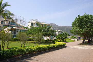 Apartment blocks in Lantau Island