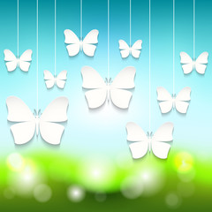 Vector paper butterfly