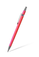 Mechanical pencil on white background