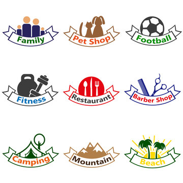 Set of logos,badges, labels.