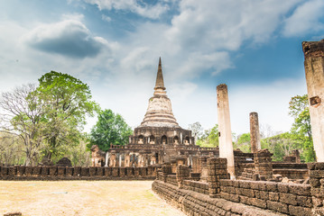 Obraz premium Sukhothai ruin old city
