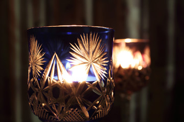 Candles in the Wineglass