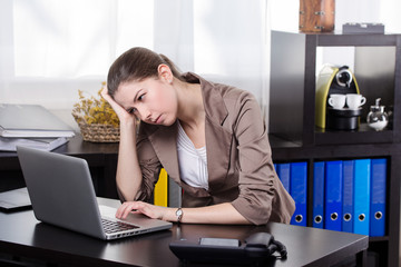 business woman with notebook
