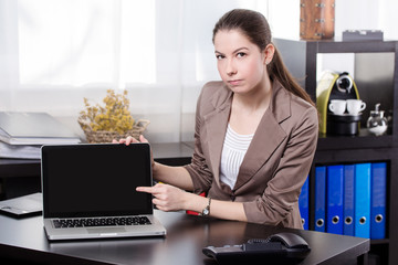 business woman with notebook