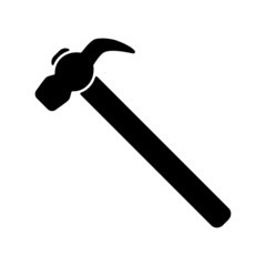 The hammer icon. Hammer symbol. Flat