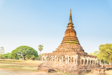 Fototapeta na wymiar Sukhothai ruin old city