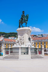 Fototapeta na wymiar Commerce Square is located in the city of Lisbon, Portugal