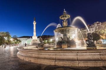 Fototapeta na wymiar Rossio Square, Lisbon