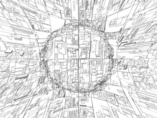 Abstract Urban City Vector