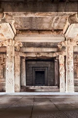 Wandcirkels aluminium Inside hindu temple © saiko3p