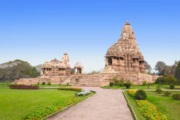 Deurstickers Khajuraho Temple © saiko3p