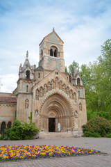 Fototapeta na wymiar Church of Jak, Vajdahunyad castle, Budapest, Hungary